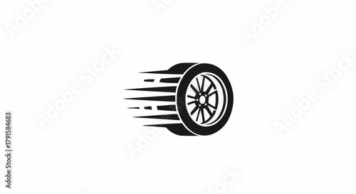 car wheel isolated on white background
