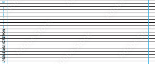 college medium ruled paper background for student.vector Eps10