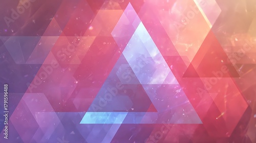 abstract background with colorful triangles