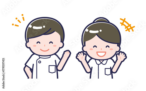 ナース01／2人組／男女 02