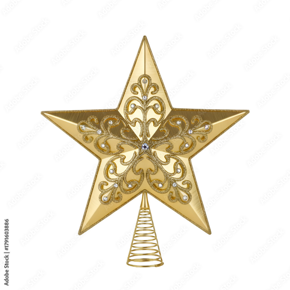 Fototapeta premium golden christmas star
