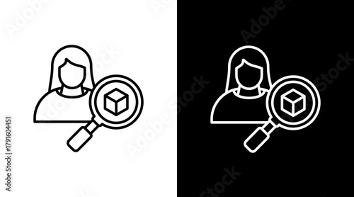 User Experience  White Icon Set Design