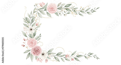 spring flowers border