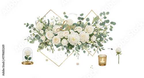 spring flowers growing in a row