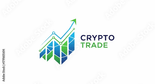 Crypto Trade Logo Depicting Financial Growth and Market Analysis.