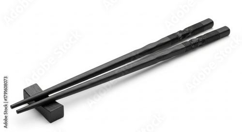 Minimalist Black Chopsticks on Chopstick Rest, Asian food, Dining, Eating