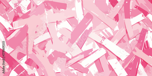 Abstraktes, rosafarbenes Vektor-Hintergrundmuster mit Pinselstrichen, das sich perfekt für Designprojekte eignet.