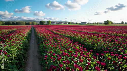 Wallpaper Mural Tulip fields idyllic scenery Torontodigital.ca