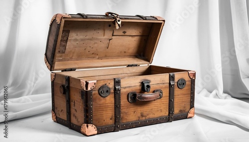 treasure chest isolated on white