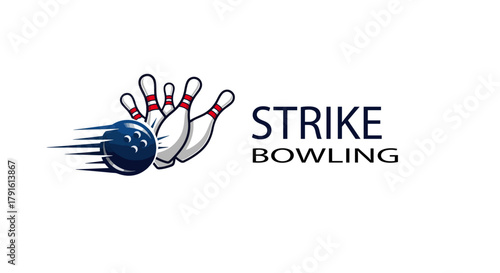 Bowling Player Vector – Sport Illustration with Ball and Pins
