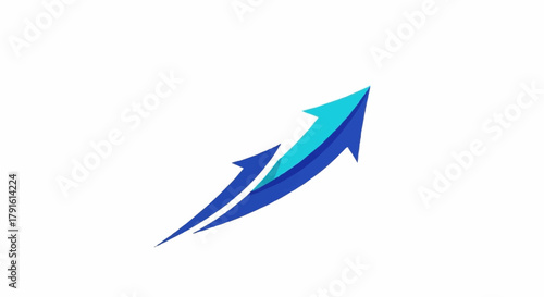 Ascending arrows representing growth and progress in business and finance.