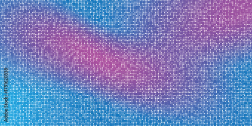 Pink purple disco party pattern background. Iridescent sequin mosaic texture. Abstract shining halftone wallpaper. Pop up comic glitter sparkles backdrop. Retro vector design template