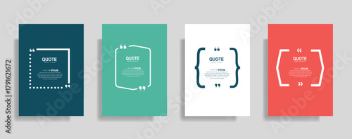 Modern quote frame templates for diverse creative projects and impactful messaging, perfect for social media and presentations, engaging and versatile