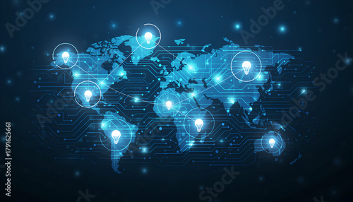 Wallpaper Mural abstract technology background Torontodigital.ca