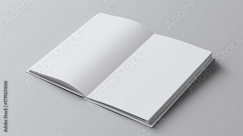 Showcase your brand with this elegant, open book mockup for creative designs and layouts, perfect for presentations and marketing materials today