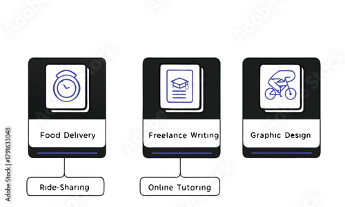 Set of minimalist service icons simple flat vector design element for web and mobile apps isolated on white background