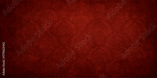 Vintage Christmas red grunge paper texture background pattern
