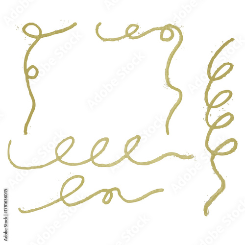 Gold Line Brush Set — Elegant Decorative Strokes