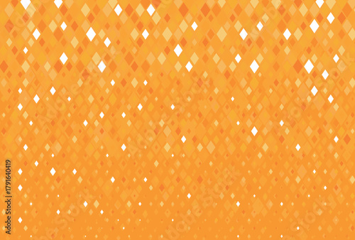 背景素材 オレンジ キラキラ グラデーション 輝き 菱形パターン 斜めバックグラウンド