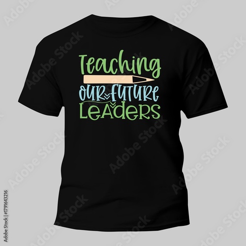 School typography t shirt for print