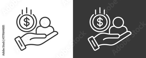 Loan Icon Set Vector Collection Isolated In Black And White