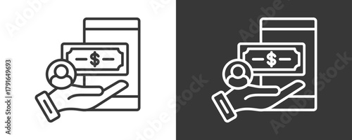 Lender Icon Set Vector Collection Isolated In Black And White