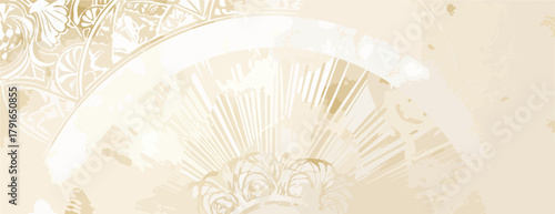 繊細なレースのような模様が広がる、エレガントなベクターデザインの背景素材。