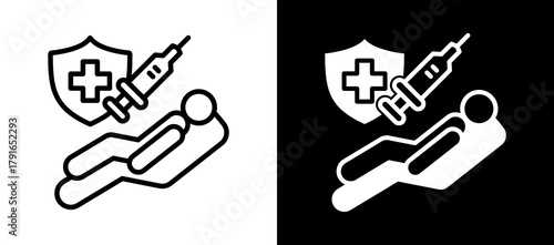 Healthcare Services whiteblack icon