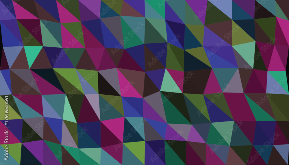 Obraz premium Abstract triangle background colorful geometric mosaic design art