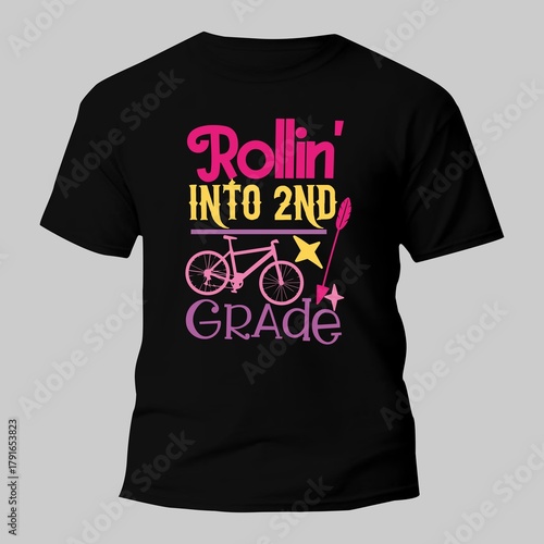 School typography t shirt for print
