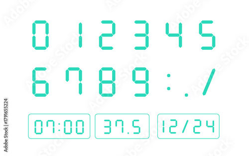 デジタル数字 digital number