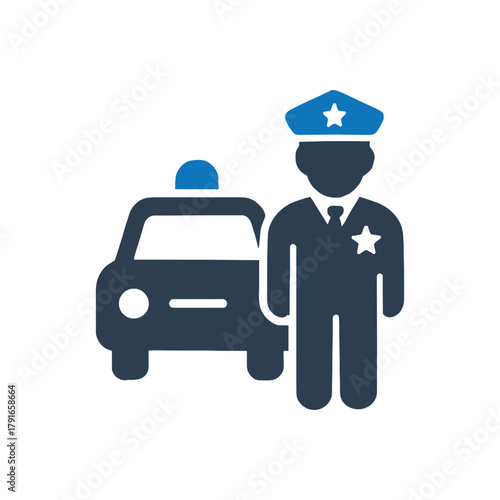 Police Patrol Career Icon