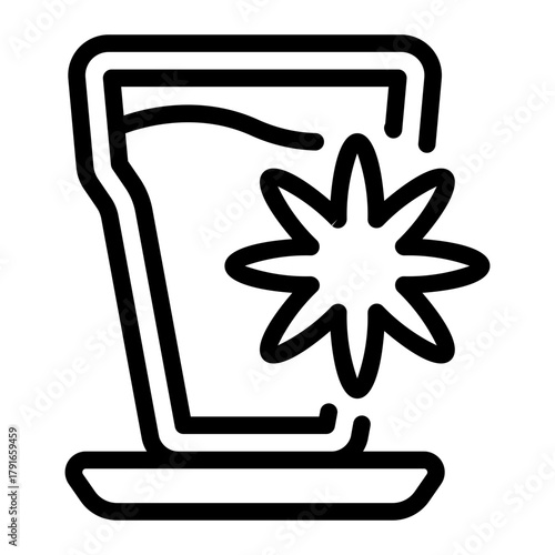 This Chai tea icon is suitable for India Culture.