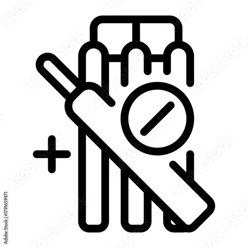 This Cricket icon is suitable for India Culture.