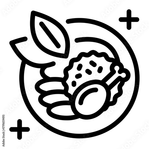 This Curry icon is suitable for India Culture.