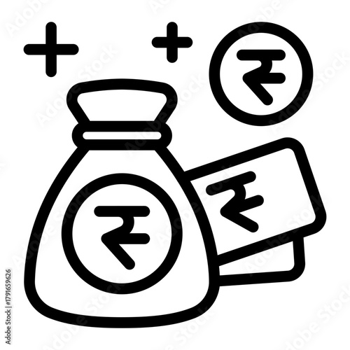 This Rupee icon is suitable for India Culture.