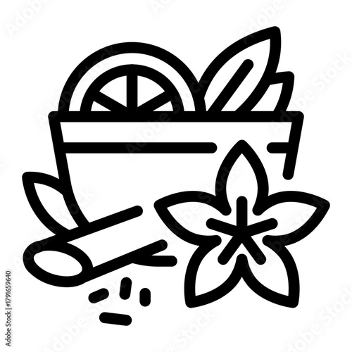 This Spices icon is suitable for India Culture.