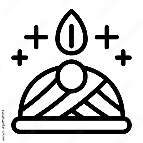 This Turban Hat icon is suitable for India Culture.