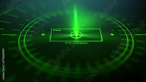 Military Radar Scan with Modern Cinematic Software