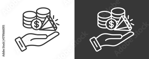 Wealth Icon Set Vector Collection Isolated In Black And White