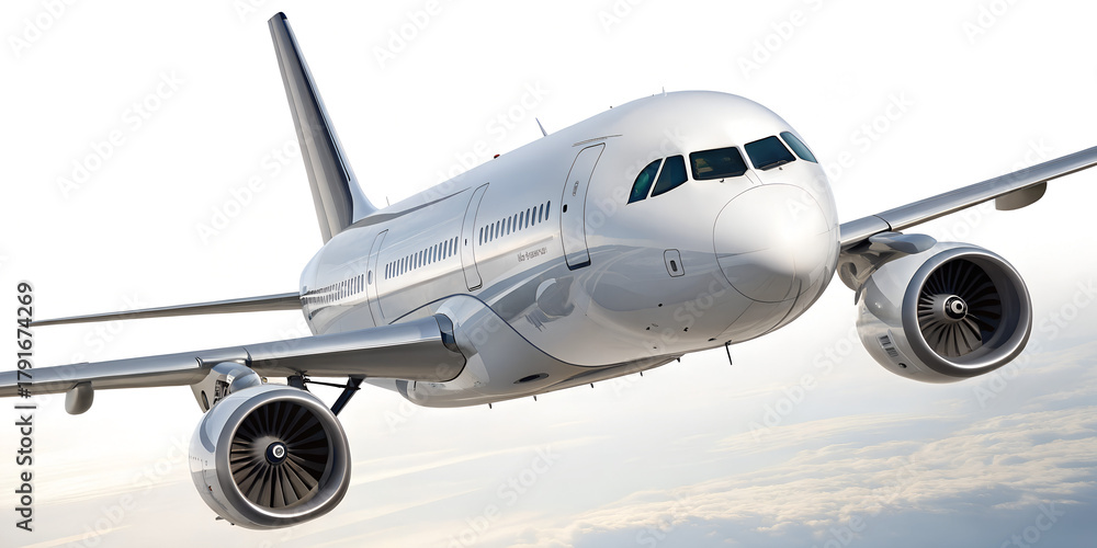 Naklejka premium Photorealistic Commercial Jet Airliner