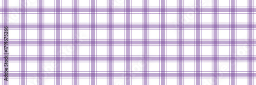 Purple gingham fabric. purple plaid pattern. purple and white tablecloth background pattern. square linen fabric napkin for backdrop, picnic minimalism, copy space for text, wallpaper .