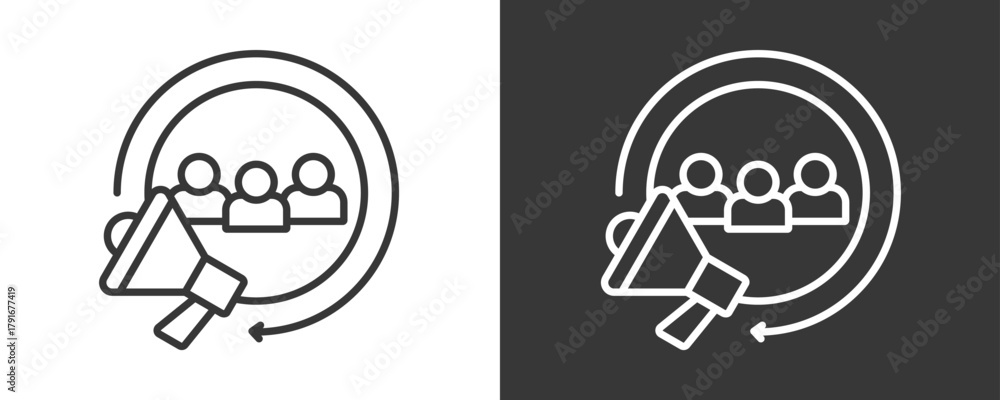 Fototapeta premium Customer Icon Set Vector Collection Isolated In Black And White