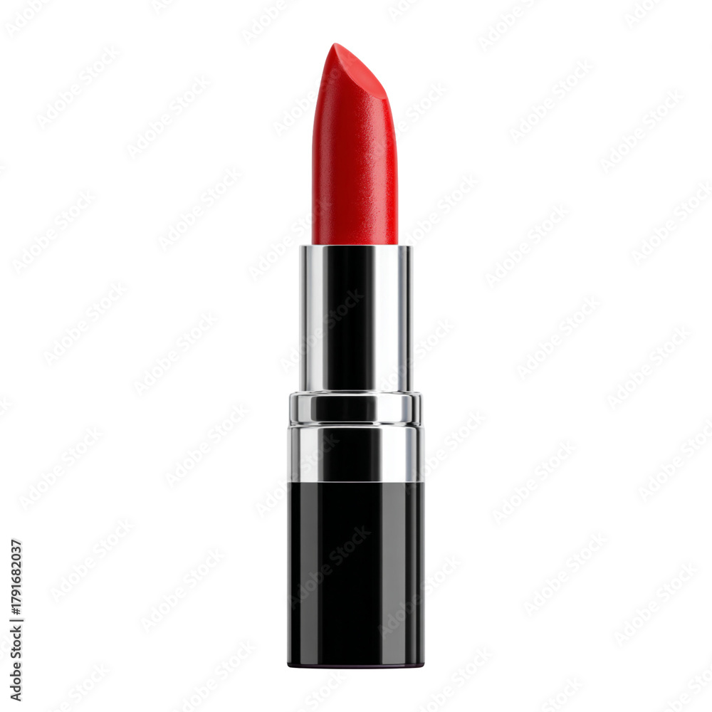 Obraz premium Vibrant red lipstick cosmetic product for glamorous beauty look