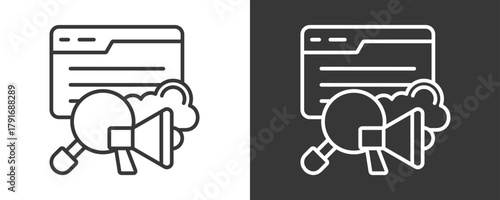 Sem Icon Set Vector Collection Isolated In Black And White