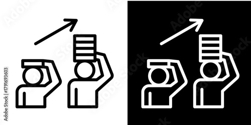 Lifelong Learning Icon Set White Style Collection