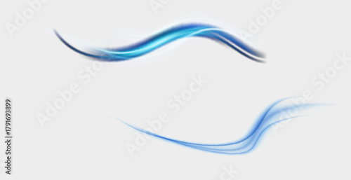 Air, wind effect isolated on transparent background. Airflow overlay fresh air for cleaning, cooling or changing the air. Wind Wave Effect.