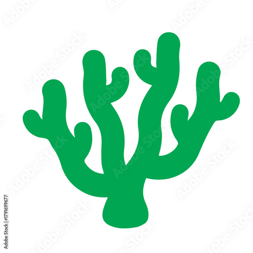 Black Stylized Seahorse Icon