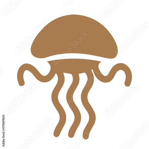 Black Stylized Seahorse Icon