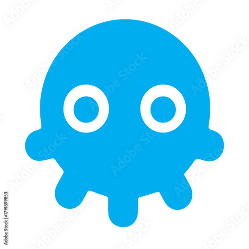 Black Stylized Seahorse Icon